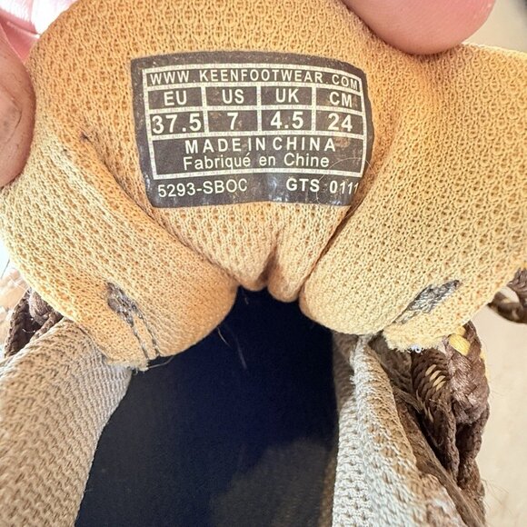 Keen Hiking Shoes Womens 7 Shasta Brown Leather Waterproof Round Toe Outdoor - Picture 7 of 10